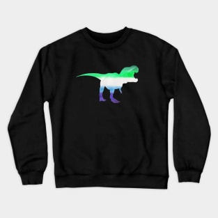 Subtle MLM T-rex - Gay (Men Loving Men) Love Dinosaur Crewneck Sweatshirt